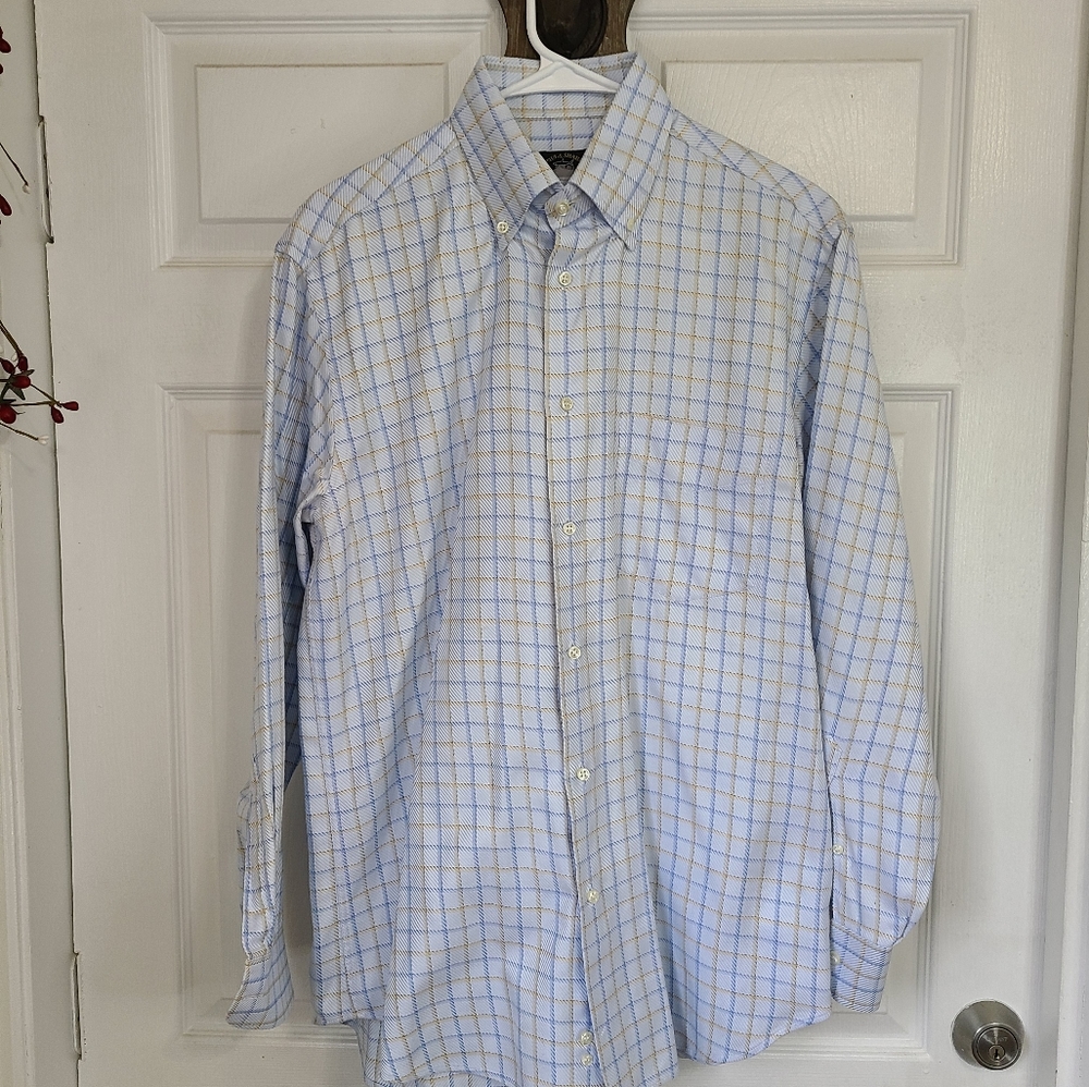 Paul & Shark Men's Classic Long Sleeve Oxford Dress Shirt, Size: Medium